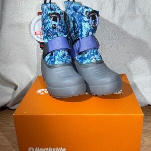 Northside Blue and Gray Snow Boots